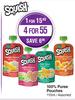 Squish 100% Puree Pouches Assorted-For 1 x 110ml