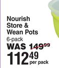 Vital Baby Nourish Store & Wean Pots (6 Pack)-Per Pack