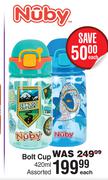 Nuby Bolt Cup Assorted-420ml Each
