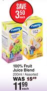 Purity 100% Fruit Juice Blend Assorted-200ml Each