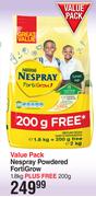 Nestle Nespray Powdered FortiGrow-1.8Kg Plus Free 200g