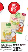 Olli Baby Cereal (Add Water) Assorted-250g Each
