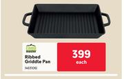 Campmaster Ribbed Griddle Pan-Each