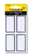 Tower Blue Border Labels-48's Per Pack