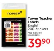 Tower Teacher Labels English-200 Stickers