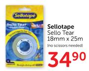 Sellotape Sello Tear 18mm X 25m