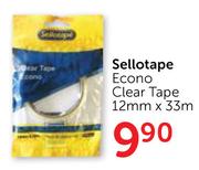Sellotape Econo Clear Tape 12mm X 33m
