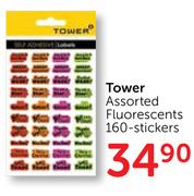 Tower Assorted Fluorescents-160 Stickers