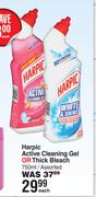 Harpic Active Cleaning Gel Or Thick Bleach Assorted-750ml Each