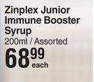Zinplex Junior Immune Booster Syrup Assorted-200ml Each