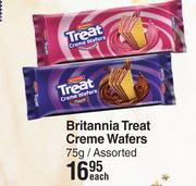 Britannia Treat Creme Wafers Assorted-75g Each