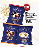 Millennium Golden Nuts Chocolate Assorted-50g Each