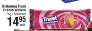 Britannia Treat Creme Wafers Assorted-75g Each