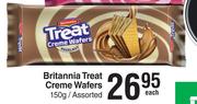 Britannia Treat Creme Wafers Assorted-150g Each