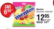 Mentos 26 Pieces Assorted-Per Pack