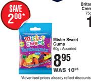 Mister Sweet Gums Assorted-60g