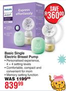 Philips Avent Basic Single Electric Breast Pump