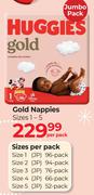 Huggies Gold Nappies-Per Pack