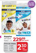 Baby Things Nappies 100 Pack Sizes 1-4-Per Pack
