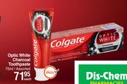 Colgate Optic White Charcoal Toothpaste Assorted-75ml Each