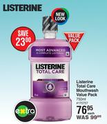 Listerine Total Care Mouthwash Value Pack-750ml Each