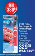 Oral-B D100 Kids Rechargeble Powerbrush 
