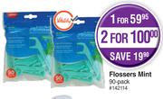 Dentalmate Flossers Mint-For 1 x 90's Pack
