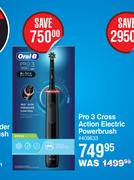 Oral-B Pro 3 Cross Action Electric Powerbrush