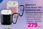 Amplify Buds Series TWS Earphones With Silicone Assorted- Each