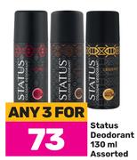 Status Deodorant Assorted-For Any 3 x 130ml
