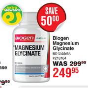Biogen Magnesium Glycinate 60 Tablets