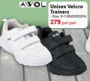 Awol Unisex Velcro Trainers 850000374-Per Pair