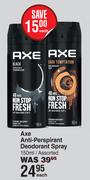 Axe-Anti-Perspirant Deodorant Spray Assorted-150ml Each