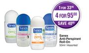 Sanex Anti Perspirant Roll On Assorted-For 1 x 50ml