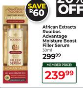 African Extracts Rooibos Advantage Moisture Boost Filler Serum-30ml