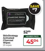 Skin Strategy Activated Charcoal Wipes 20 Wipes