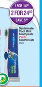 Dentalmate Cool Mint Toothpaste + Toothbrush-For 1 x 75ml