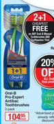 Oral B Pro Expert Antibac Tothbrushes-2's Each