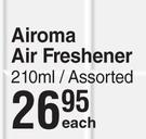Airoma Air Freshener Assorted-210ml Each