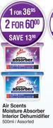Air Scents Moisture Absorber Interior Dehumidifier Assorted-For 1 x 500ml