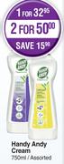 Handy Andy Cream Assorted-For 1 x 750ml