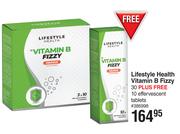 Lifestyle Health Vitamin B Fizzy 30 Plus Free 10 Effervescent Tablets 386998