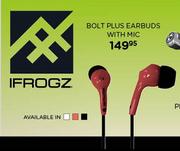 Ifrogz Bolt Plus Earbuds With Mic