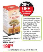 Manna Blood Sugar Support 180 Caplets