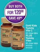Dis-Chem Gold Kids Yummy Vita C 60 Chew Tabs Plus Yummy Vites 60 Chew Tabs-Both For
