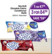 Sta Soft Dilutable Fabric Conditioner Refill-500ml