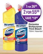 Domestos Multi Purpose Thick Bleach Assorted-750ml