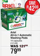 Ariel All In 1 Automatic Washing Pods 14 Capsules