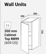 300mm Cabinet Top (Wall Unit) 609125
