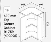 600mm Top Corner Cabinet (Wall Unit) 609096